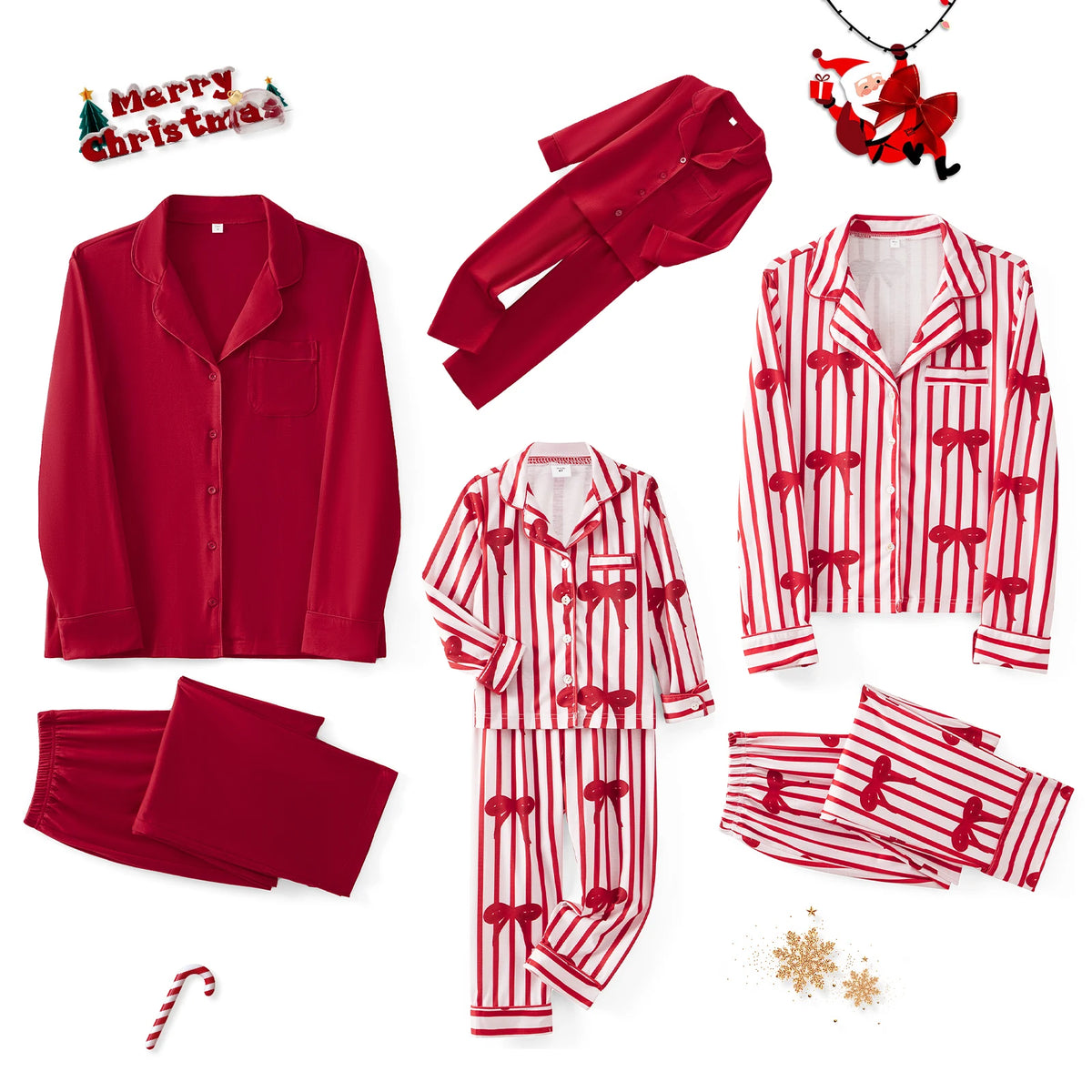 Crimson Ribbon Family Christmas Pyjama Set - product view 2
