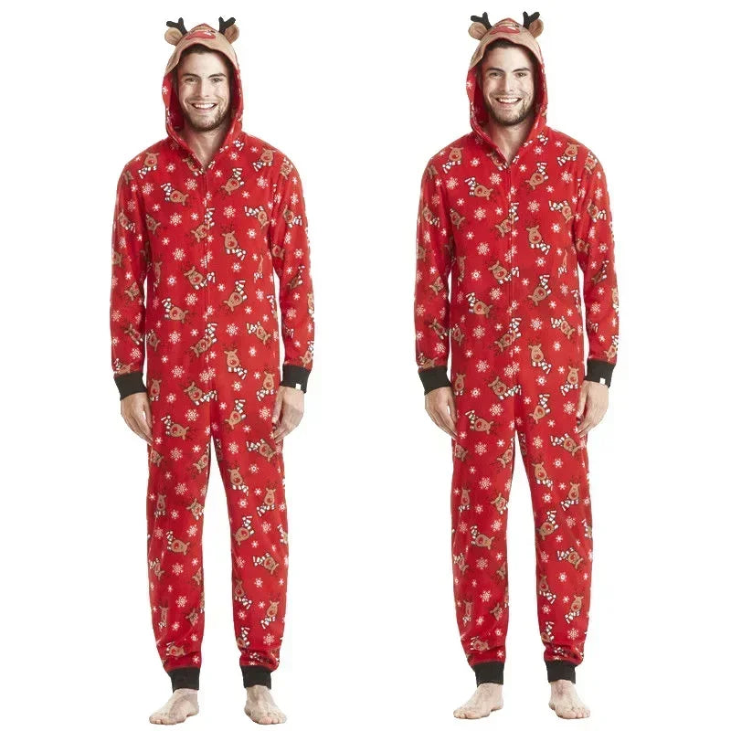 Red Reindeer Family Christmas Onesie - product view 3